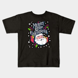 Merry Retro Christmas Kids T-Shirt